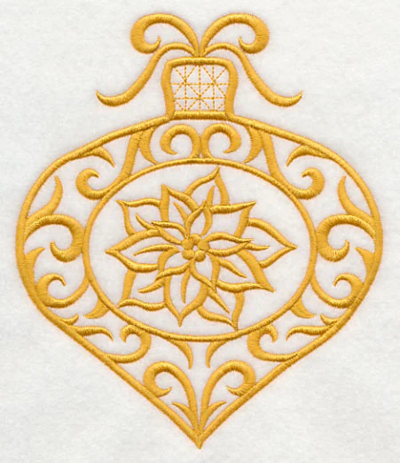 Filigree Ornament with Poinsettia - Image 4