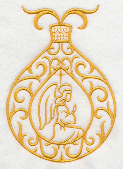 Filigree Ornament with Praying Angel - Image 4