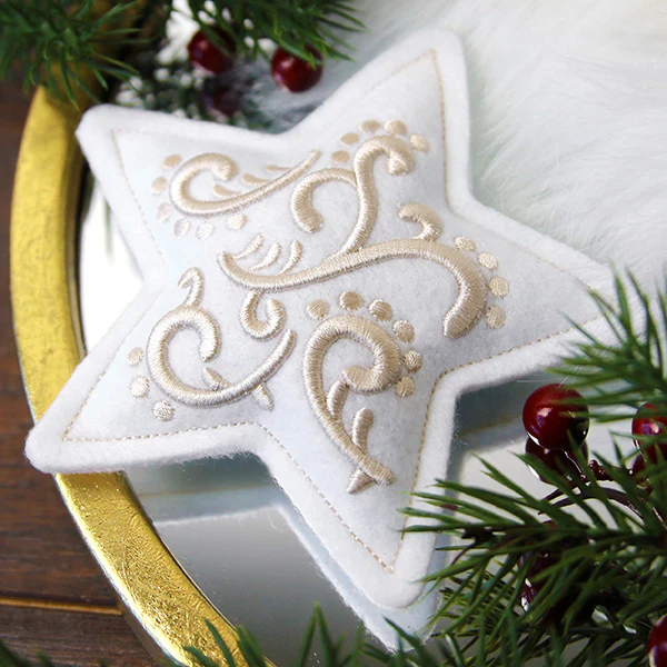 Filigree Ornaments - Star (Puff Foam) (In-the-Hoop) - Image 6