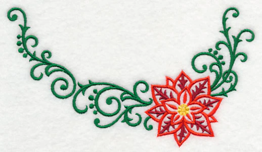 Filigree Poinsettia Neckline (Crewneck) - Image 2