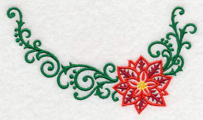 Filigree Poinsettia Neckline (Crewneck) - Image 3
