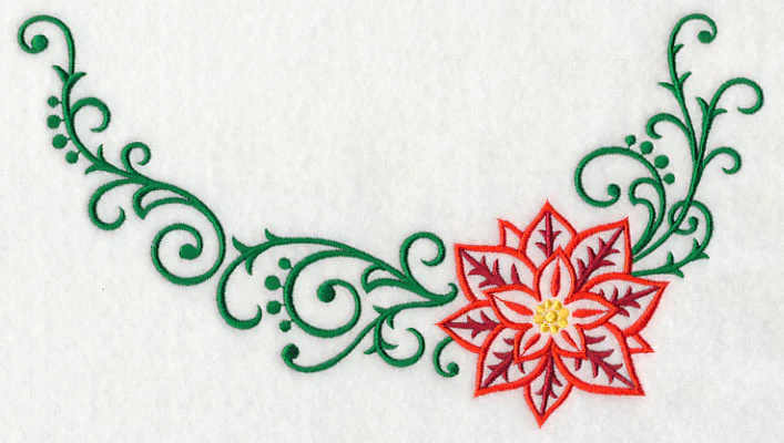 Filigree Poinsettia Neckline (Crewneck) - Image 4