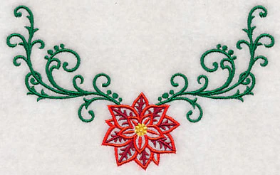 Filigree Poinsettia Neckline (V-Neck) - Image 3