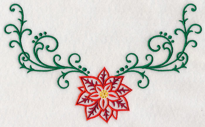 Filigree Poinsettia Neckline (V-Neck) - Image 4