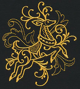 Filigree Reindeer (Goldwork) - Image 5