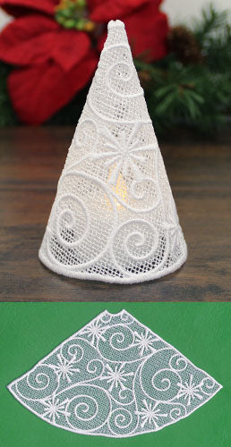 Filigree Tree with Snowflakes (Lace) - Image 3
