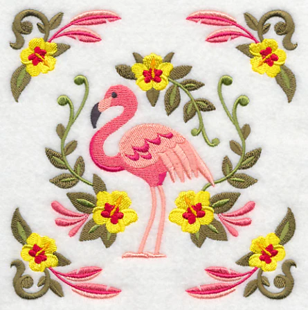 Flamingo and Tropical Frame - Image 3