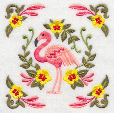 Flamingo and Tropical Frame - Image 4