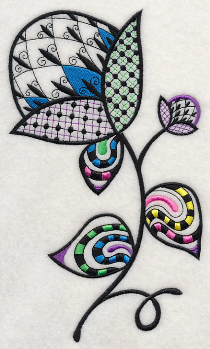 Fleur de Flower (Blackwork) - Image 2