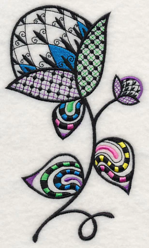 Fleur de Flower (Blackwork) - Image 4