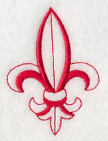 Fleur de Lis (Redwork) - Image 3