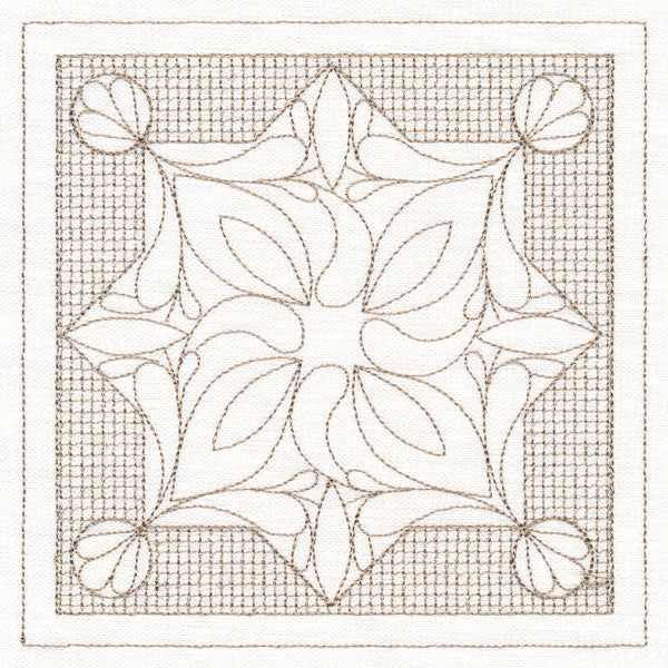 Fleur de Lis Square (Trapunto) - Image 3