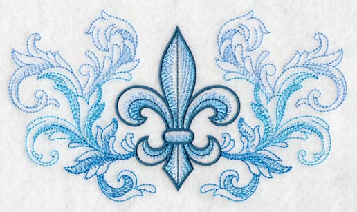 Fleur de Lis with Baroque Background - Image 4