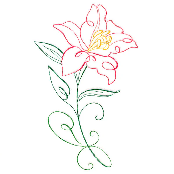 Floral Calligraphy - Lily - Image 2