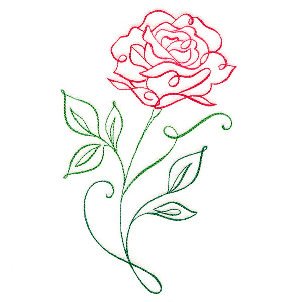 Floral Calligraphy - Rose - Image 4