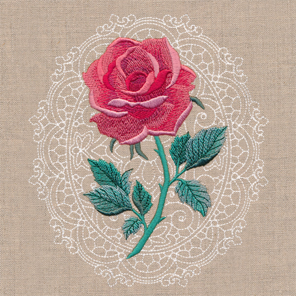 Floral Cameo - Rose - Image 3