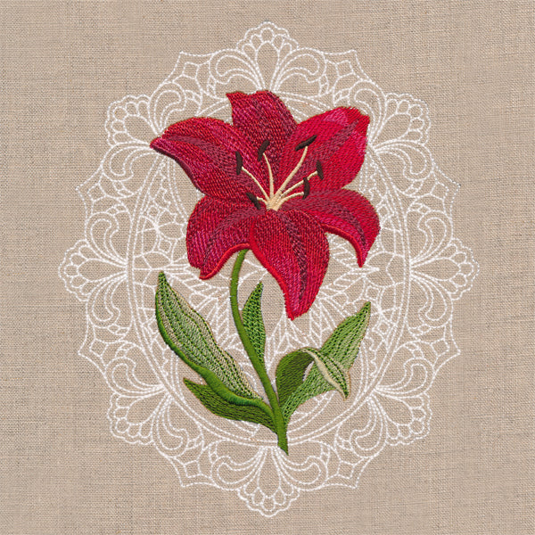 Floral Cameo - Scarlet Lily - Image 4