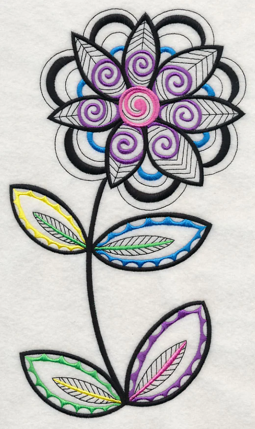 Floral Charm (Blackwork) - Image 5