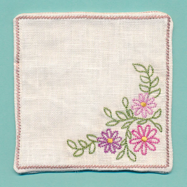Floral Coaster - Daisies (In-the-Hoop) - Image 3