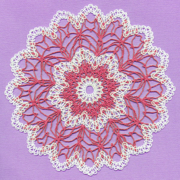 Floral Doily (Battenburg Lace) - Image 2