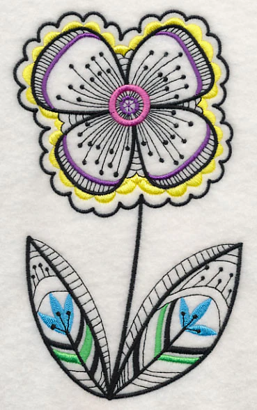 Floral Fashion (Blackwork) - Image 3
