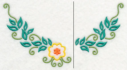Floral Fashion Neckline (V-Neck) (Split) - Image 3