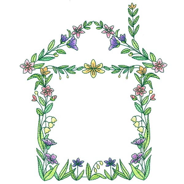 Floral House Wreath - Image 4