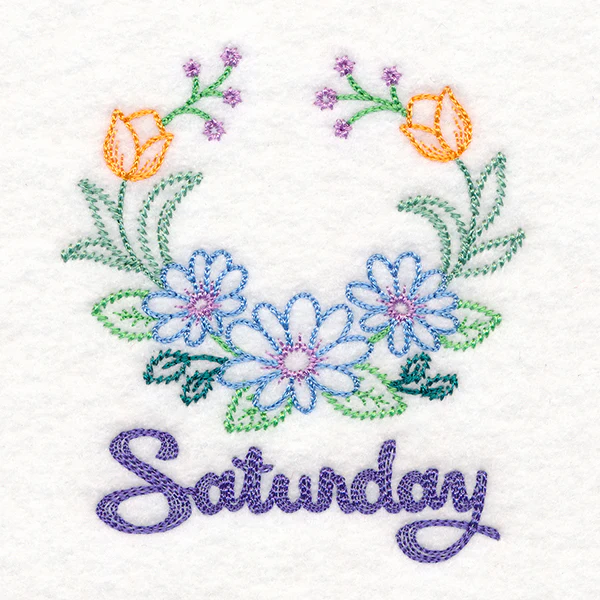 Floral Laurels - Saturday (Vintage) - Image 2