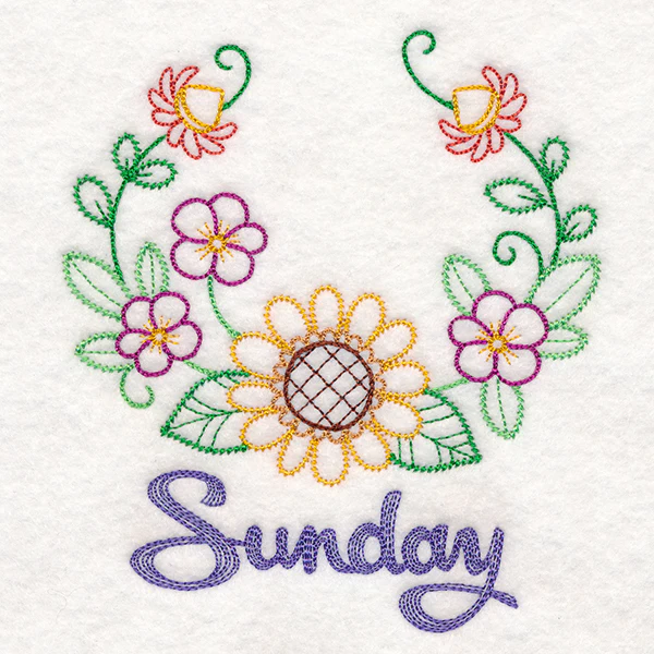 Floral Laurels - Sunday (Vintage) - Image 3