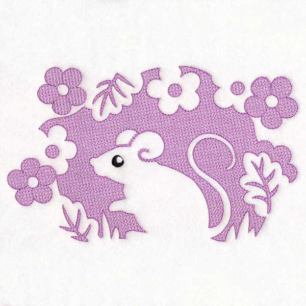 Floral Mouse (Embossed) - Image 10