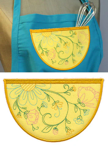 Floral Pocket (In-the-Hoop) - Image 3