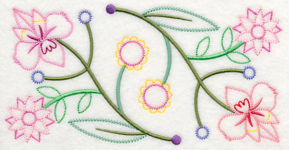 Floral Symphony Border (Vintage) - Image 6