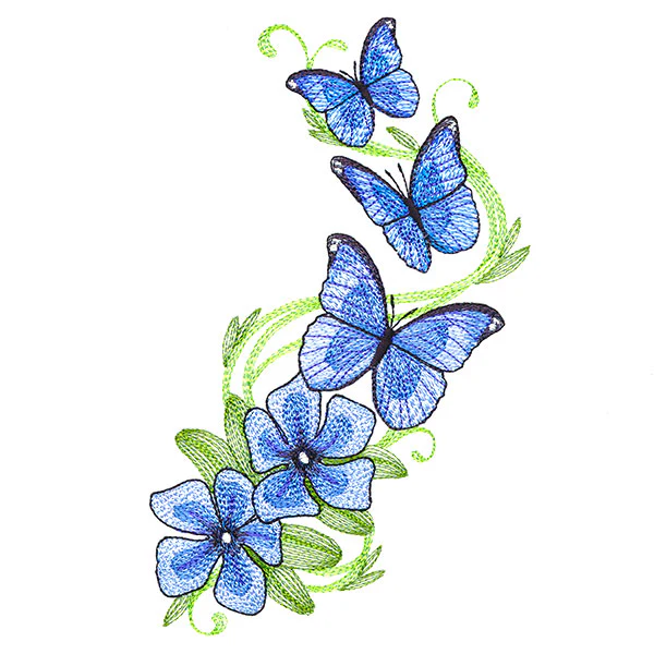 Flourish to Flutter - Periwinkle & Blue Morpho - Image 5