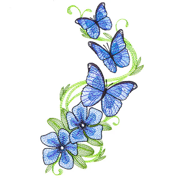 Flourish to Flutter - Periwinkle & Blue Morpho - Image 7