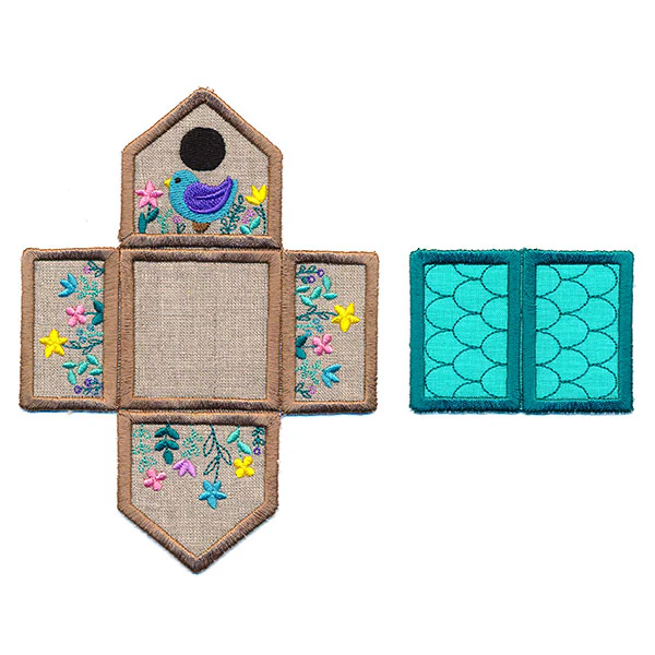 Flourishing Birdhouse Pincushion (In-the-Hoop) - Image 10