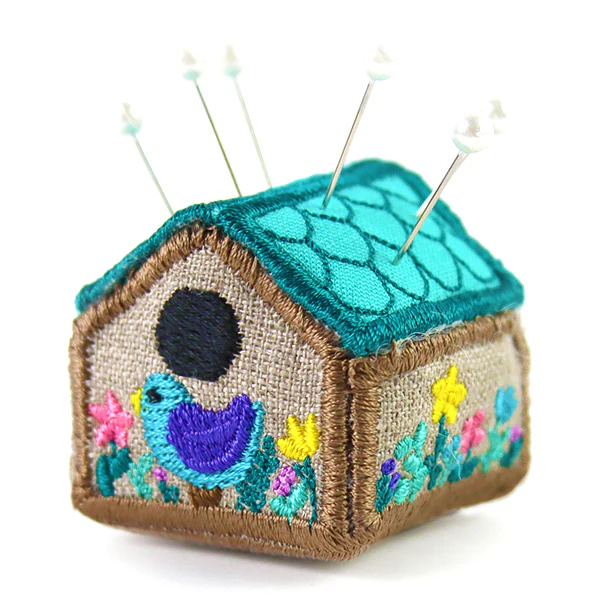 Flourishing Birdhouse Pincushion (In-the-Hoop) - Image 7