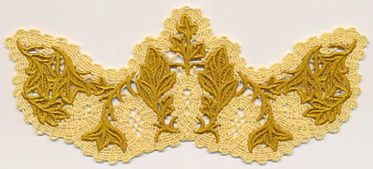 Flourishing Leaf Spray (Battenburg Lace with Rayon) - Image 3