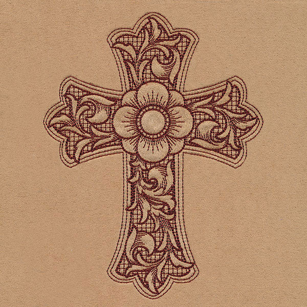 Flourishing Western Cross (Trapunto) - Image 5