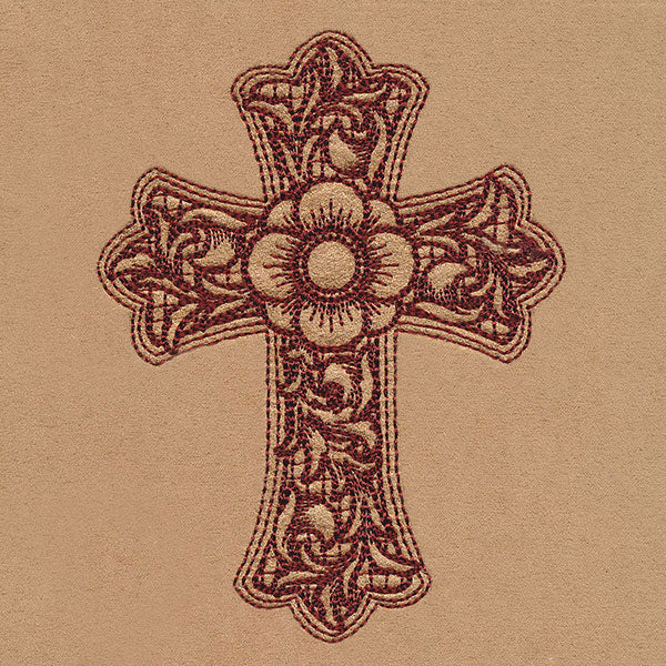 Flourishing Western Cross (Trapunto) - Image 7