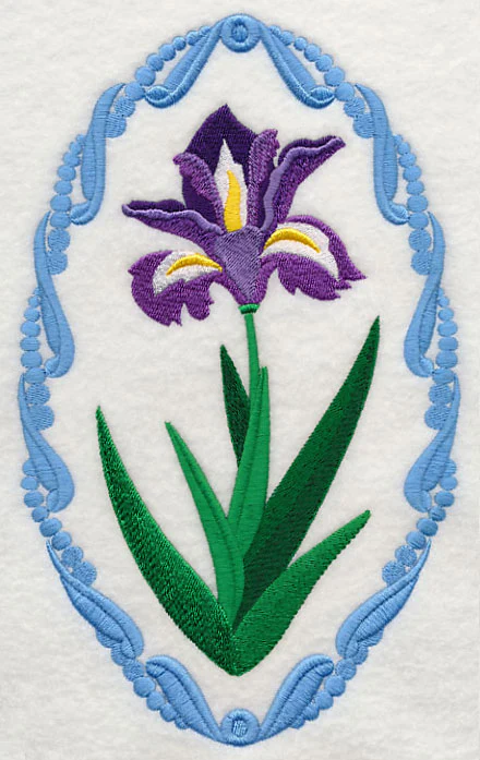 Flower Cameo - Iris - Image 2