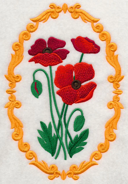 Flower Cameo - Poppies - Image 2