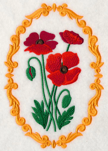 Flower Cameo - Poppies - Image 3