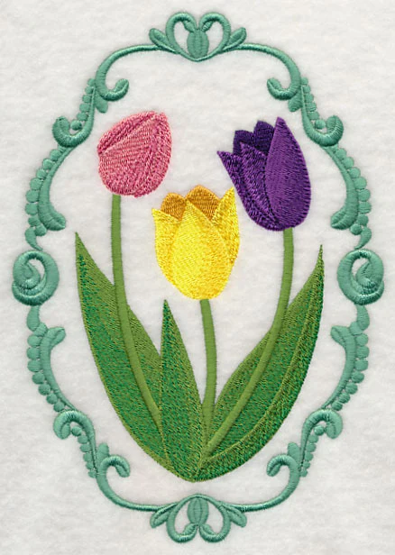 Flower Cameo - Tulips - Image 2