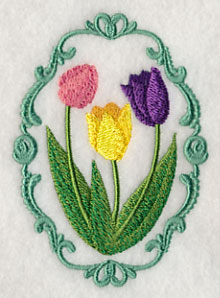 Flower Cameo - Tulips - Image 4