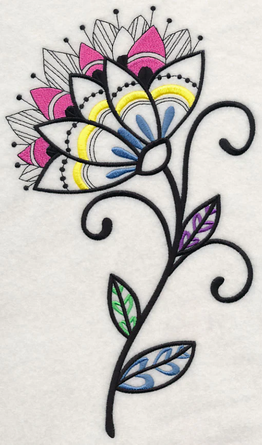 Flower Dazzle (Blackwork) - Image 5
