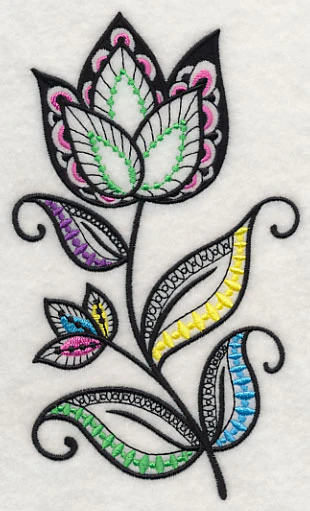Flower Fantasy (Blackwork) - Image 4