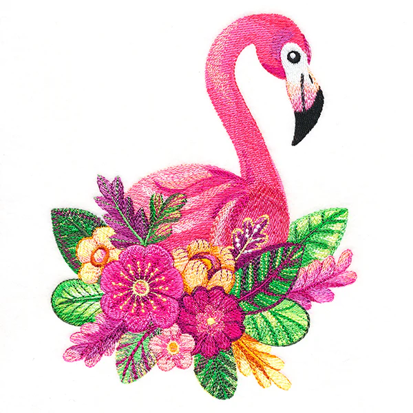 Flower Flamingo in Watercolor - Image 2