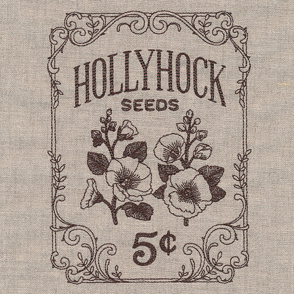 Flower Garden Seed Packet - Hollyhocks - Image 3