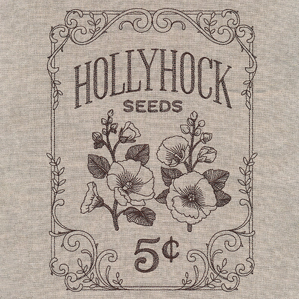 Flower Garden Seed Packet - Hollyhocks - Image 4