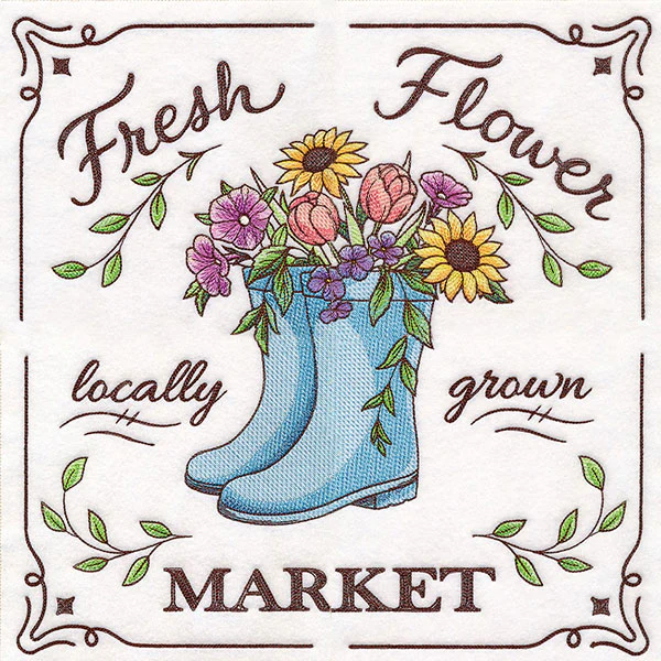 Flower Market Sign Panel 1 - Image 2